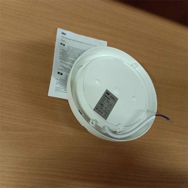 Светильник светодиодный ДПО 4002, 12Вт, IP54, круг белый, белый свет фото 2