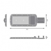 Консольный светодиодный светильник Ledvance Urban Lite 150W 6500K IP65 серый (ДКУ-150Вт) d48-60mm