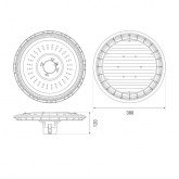 Светильник светодиодный садово-парковый ЭРА SPP-506-0-50K-060 60W 5000K 6000Lm IP65 КСС Д черный