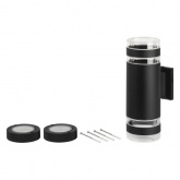 Настенный светильник ЭРА Адрия GBW-102-BL-0300 max 30W 230V 2xE27 IP54 300x150x90mm