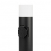 Светильник уличный садово-парковый ЭРА Беллона GBF-103-1-BL-0650 230V E27 IP54 черный с розеткой