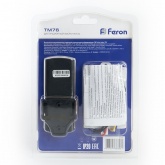 Выключатель Feron TM76 с пультом радиоуправления 3-х канальный 1000W 230V 30м черное серебро
