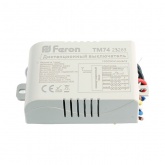 Выключатель Feron TM74 с пультом радиоуправления 4-х канальный 1000W 230V 30м белый