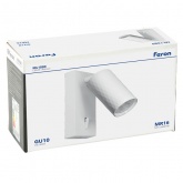 Светильник настенный Feron ML1880 35W 230V GU10 белый, алюминий, IP20 55x55x140mm