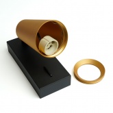 Светильник настенный Feron ML1850 35W 230V GU10 золото и черный, алюминий, IP20 65x60x140mm