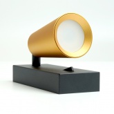 Светильник настенный Feron ML1850 35W 230V GU10 золото и черный, алюминий, IP20 65x60x140mm