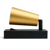 Светильник настенный Feron ML1850 35W 230V GU10 золото и черный, алюминий, IP20 65x60x140mm