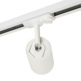 Светильник трековый Feron AL142 под лампу MR16 15W 230V GU10 однофазный белый D60*H140