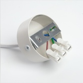 Светильник потолочный на подвесе Feron HL3658 GX53 max 12W 230V белый D80*H220