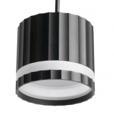 Светильник потолочный на подвесе Feron HL3698 GX53 max 12W 230V черный D85*H75