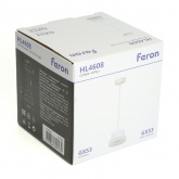 Светильник потолочный на подвесе Feron HL4608 GX53 max 12W 230V белый D110*H60
