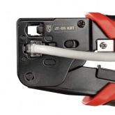 Пресс-клещи КВТ для RJ разъемов JT-05 Кримпер с 2 встроенными модулями для обжима RJ-45 RJ-12 RJ-11
