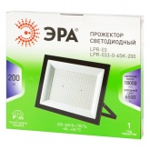 Прожектор светодиодный ЭРА Green line LPR-033-0-65K 200W 6500K 18000Lm IP65 черный корпус алюминий
