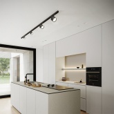 Светильник трековый Feron AL126 Linea под лампу GX70 15W 230V IP40 однофазный, черный