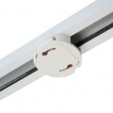 Светильник трековый Feron AL133 под лампу MR16 15W 230V GU10 IP40 однофазный, белый