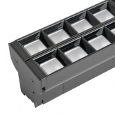 Трековый светодиодный светильник AL123 RetailTrace 2x30W 6500K 6600Lm 60° однофазный, черный