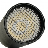 Трековый светодиодный светильник AL128 10W 4000K 800Lm 35° однофазный черный с антибликовой решеткой