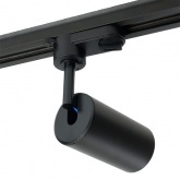 Трековый светодиодный светильник AL128 10W 4000K 800Lm 35° однофазный черный с антибликовой решеткой