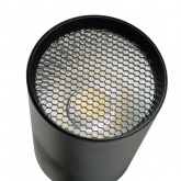 Трековый светодиодный светильник AL128 18W 4000K 1440Lm 35° однофазный черный с решеткой антиблик