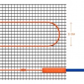 Нагревательный мат Voltum двужильный VLT01-200-0.5 площадь обогрева 0,5м2 мощность 100Вт