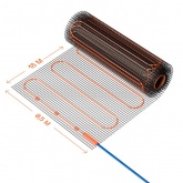 Нагревательный мат Voltum двужильный VLT01-200-9.0 площадь обогрева 9,0м2 мощность 1800Вт