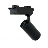 Трековый светодиодный светильник AL137 12W 4000K 840Lm изменяемый угол 15-60° однофазный, черный