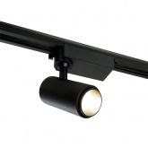 Трековый светодиодный светильник AL137 12W 4000K 840Lm изменяемый угол 15-60° однофазный, черный