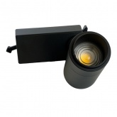 Трековый светодиодный светильник AL137 12W 4000K 840Lm изменяемый угол 15-60° однофазный, черный