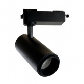 Трековый светодиодный светильник AL137 20W 4000K 1400Lm изменяемый угол 15-60° однофазный, черный
