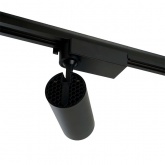 Трековый светодиодный светильник AL137 20W 4000K 1400Lm изменяемый угол 15-60° однофазный, черный