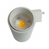 Трековый светодиодный светильник AL137 30W 4000K 2100Lm изменяемый угол 15-60° однофазный, белый