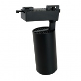 Трековый светодиодный светильник AL137 30W 4000K 2100Lm изменяемый угол 15-60° однофазный, черный