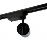 Трековый светодиодный светильник AL137 30W 4000K 2100Lm изменяемый угол 15-60° однофазный, черный