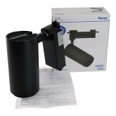 Трековый светодиодный светильник AL137 30W 4000K 2100Lm изменяемый угол 15-60° однофазный, черный