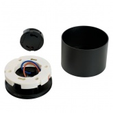 Светильник трековый Feron AL134 под лампу GX53 15W 230V IP40 однофазный, черный