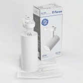 Светильник трековый Feron AL195 под лампу MR16 50W 230V GU10 IP20 однофазный, белый