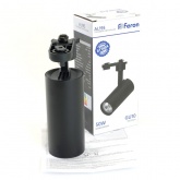 Светильник трековый Feron AL195 под лампу MR16 50W 230V GU10 IP20 однофазный, черный