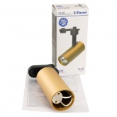 Светильник трековый Feron AL195 под лампу MR16 50W 230V GU10 IP20 однофазный, золото