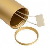 Светильник трековый Feron AL195 под лампу MR16 50W 230V GU10 IP20 однофазный, золото