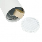 Светильник трековый Feron AL198 под лампу MR16 15W GU10 однофазный, белый с антибликовой сеточкой