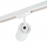 Светильник трековый Feron AL198 под лампу MR16 15W GU10 однофазный, белый с антибликовой сеточкой