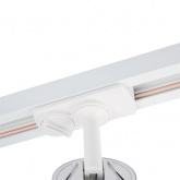 Светильник трековый Feron AL198 под лампу MR16 15W GU10 однофазный, белый с антибликовой сеточкой