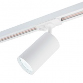 Светильник трековый Feron AL198 под лампу MR16 15W GU10 однофазный, белый с антибликовой сеточкой