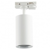 Светильник трековый Feron AL198 под лампу MR16 15W GU10 однофазный, белый с антибликовой сеточкой