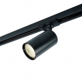Светильник трековый Feron AL198 под лампу MR16 15W GU10 однофазный, черный с антибликовой сеточкой