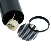 Светильник трековый Feron AL198 под лампу MR16 15W GU10 однофазный, черный с антибликовой сеточкой