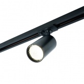 Светильник трековый Feron AL198 под лампу MR16 15W GU10 однофазный, черный с антибликовой сеточкой