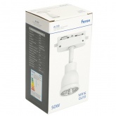 Светильник трековый Feron AL199 под лампу MR16 50W 230V GU10 IP20 однофазный, белый