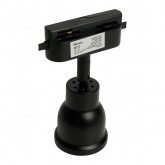 Светильник трековый Feron AL199 под лампу MR16 50W 230V GU10 IP20 однофазный, черный