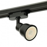 Светильник трековый Feron AL199 под лампу MR16 50W 230V GU10 IP20 однофазный, черный